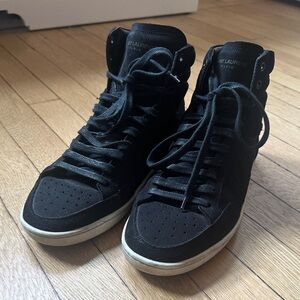 Saint Laurent Black High-Top Sneakers